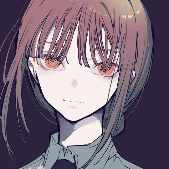 漫画《链锯人》女主玛奇玛红头发头像图片-萌图百科