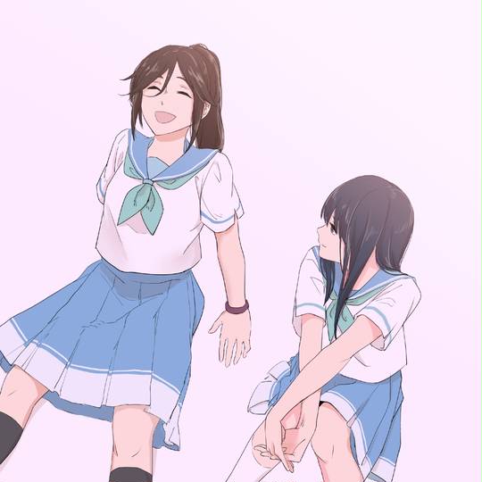 莉兹与青鸟可爱头像图片，百合女孩的纯美感情-萌图百科