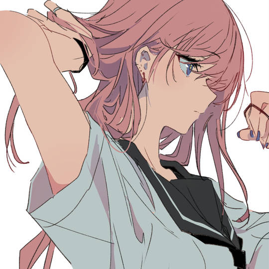 学生感觉的水手服少女头像图片