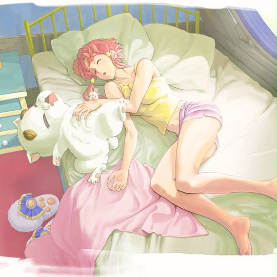床, ARIA, 睡衣, bed, 足控图片