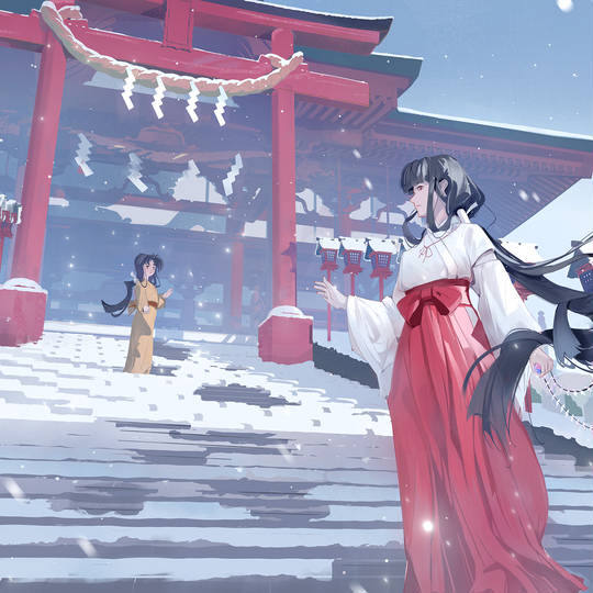 巫女, 神社, 桔梗, 犬夜叉图片