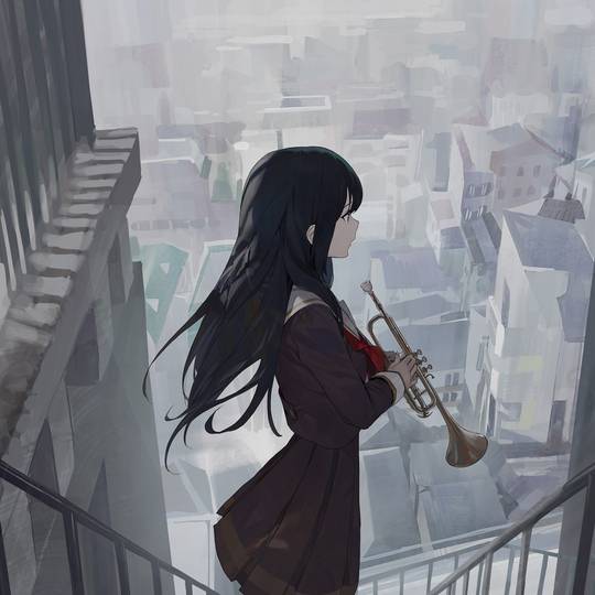学生感觉的水手服少女头像图片