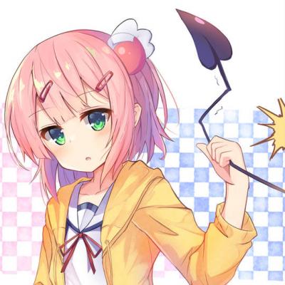 《街角魔族》角色千代田桃粉色头像图片精选-萌图百科