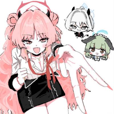 夜桜サツキ (Satsuki) 蔚蓝档案头像图片，让人脸红的巨大化-萌图百科