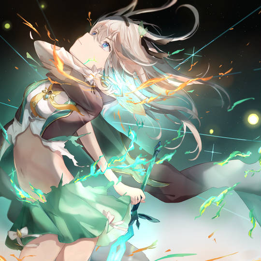 流萤（崩坏：星穹铁道）pixiv自截头像图片