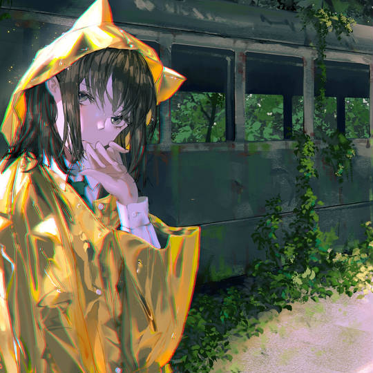 下雨时的头像图片