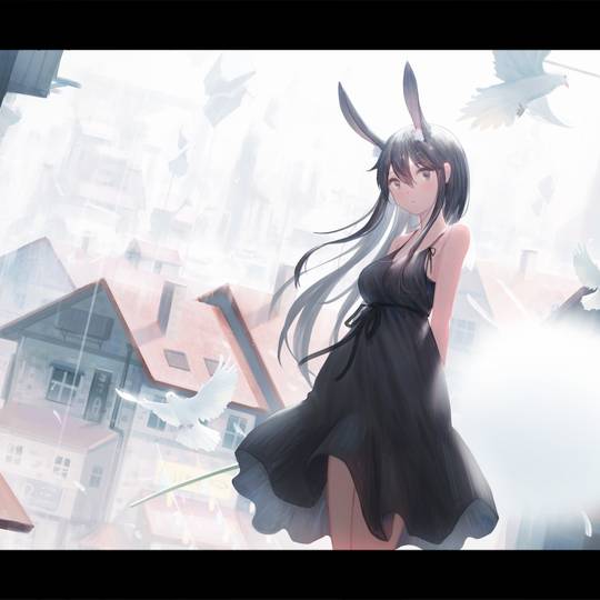 图片[2]-兔子耳朵（Rabbit）可爱女孩头像图片，独美的气质-萌图百科