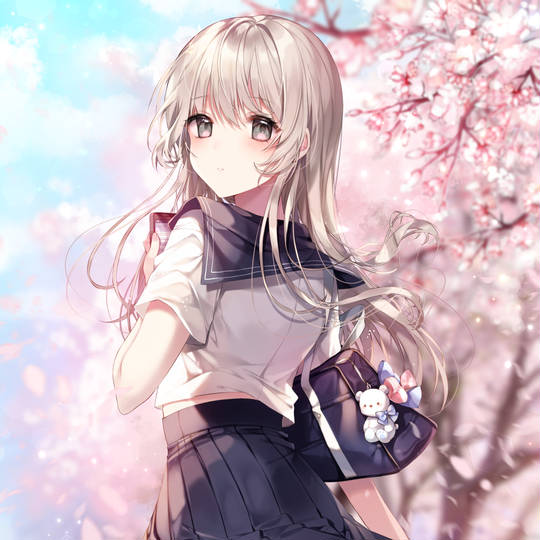 学生感觉的水手服少女头像图片