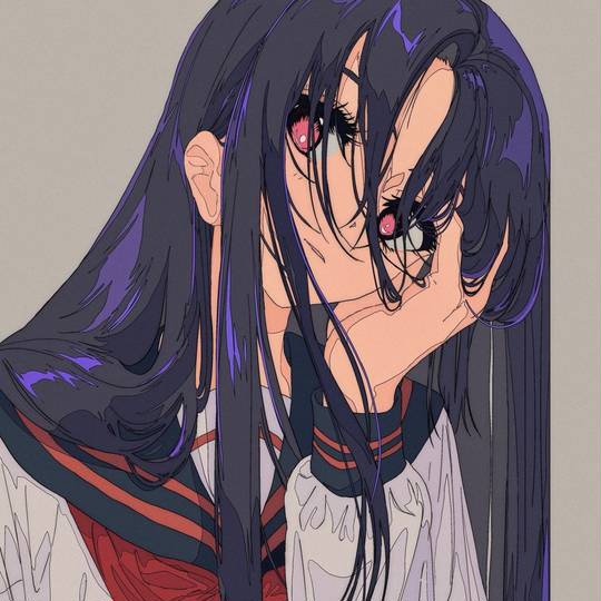 学生感觉的水手服少女头像图片