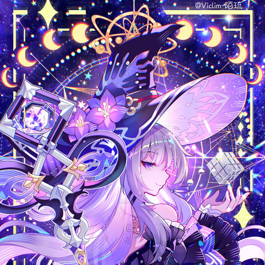插画, 同人, 美少女, 女孩子, 崩坏星穹铁道, 崩坏：星穹铁道, 三月七, 大黑塔, 崩坏：星穹铁道1000收藏