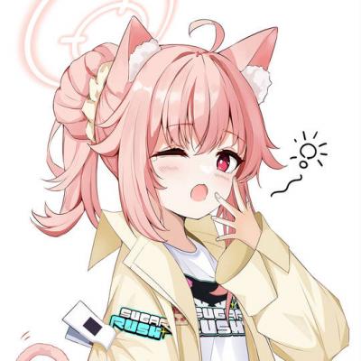 柚鸟夏《蔚蓝档案》可爱头像图片，崔尼蒂甜点部的一员-萌图百科