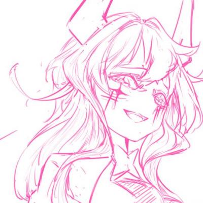 柊舞缇娜《憧憬成为魔法少女》头像图片，双角、美甲、蝠翼型翅膀-萌图百科