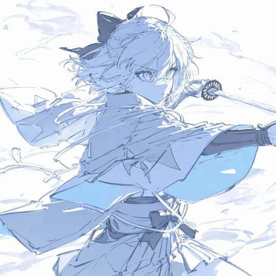 有明日方舟也有fate，画风很高冷的女生头像图片