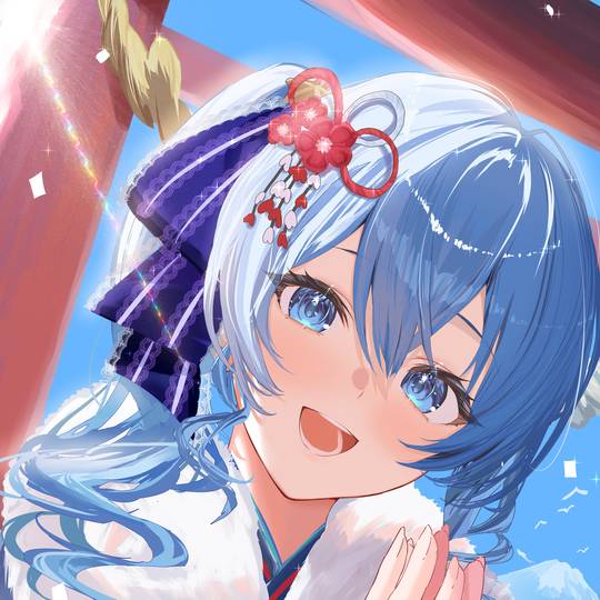 女孩, 新年, 星街彗星, 樱巫女, 虚拟主播图片