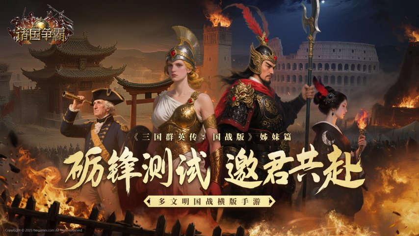 多文明国战横版手游《诸国争霸》「砺锋测试」定档7月15日-萌图百科