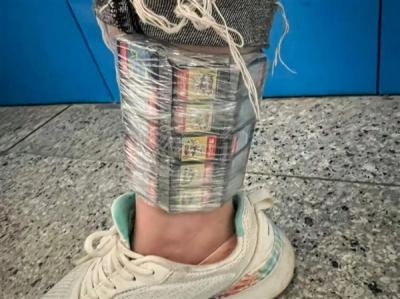 游戏卡关 女子小腿绑105张Switch游戏卡进境被查获-萌图百科