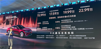 5米车长3米轴距 满油满电2500km！奇瑞风云A9L预售：15.99万起-萌图百科