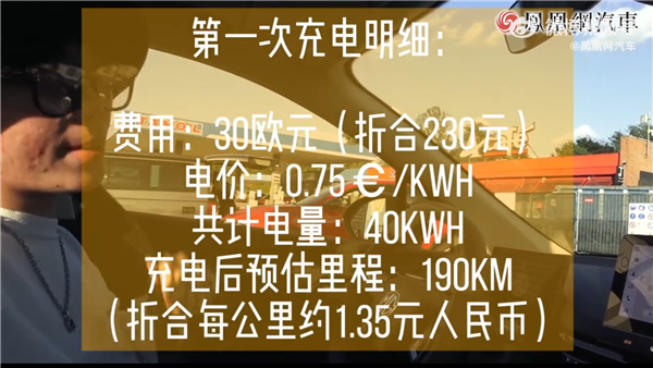 博主驾驶中国电车横跨欧洲：700多公里充电1000多元 比油车还费钱