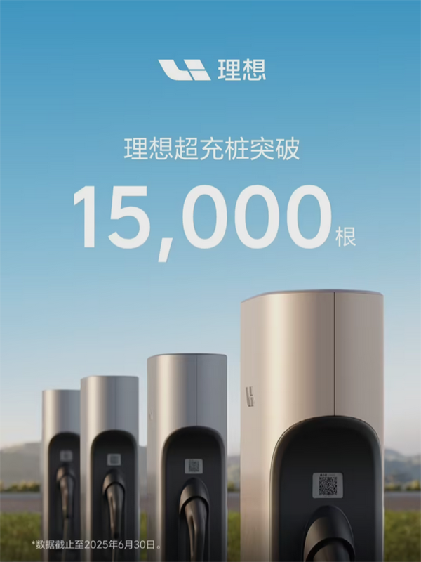 新里程碑达成！理想汽车超充桩突破15000根-萌图百科