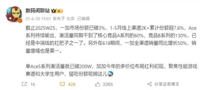 中端之王！一加Ace 5系列卖爆：激活量破200万-萌图百科