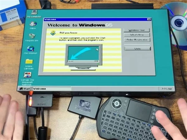 索尼PS2成功运行Windows 95！《Doom》启动遗憾失败-萌图百科