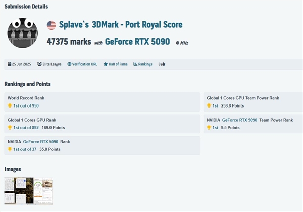 狂甩平均线31%！华硕ROG夜神RTX 5090创Port Royal新纪录-萌图百科