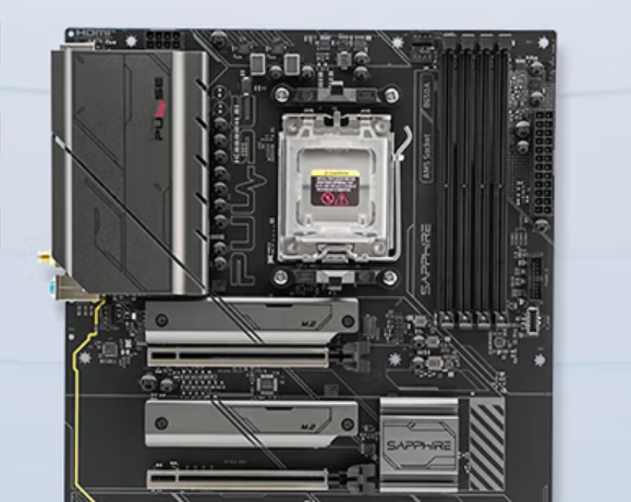 蓝宝石推出PULSE 脉动 B650A WIFI主板：双M.2插槽首发799元-萌图百科