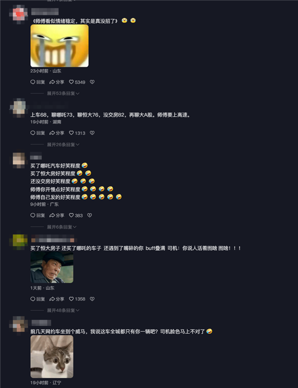 哪吒车主开滴滴被乘客灵魂发问：一问一个不吱声