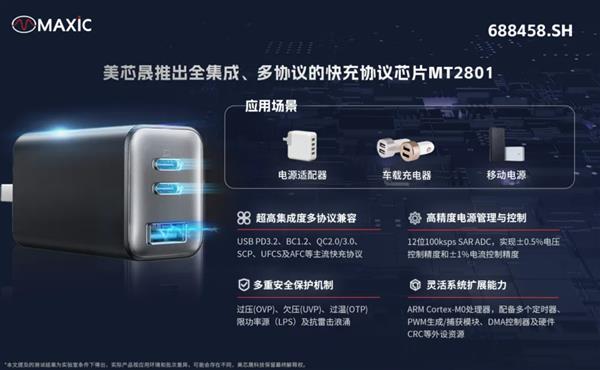 美芯晟：以高集成快充芯片 MT2801 引领快充技术多元变革-萌图百科