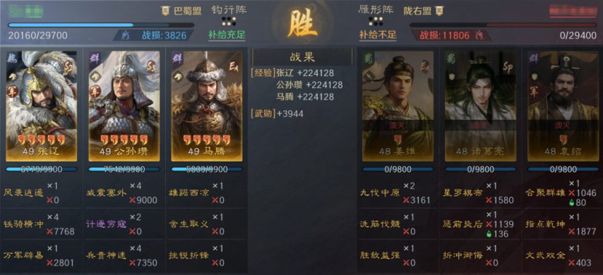 图片[4]-《三谋》S9第二批演义武将实测，张辽+公孙瓒两套体系都玩得转，甘宁整体表现偏弱-萌图百科