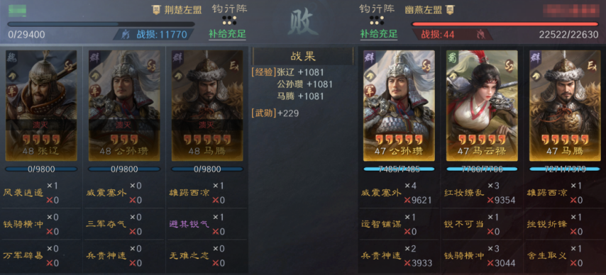 图片[15]-《三谋》S9第二批演义武将实测，张辽+公孙瓒两套体系都玩得转，甘宁整体表现偏弱-萌图百科