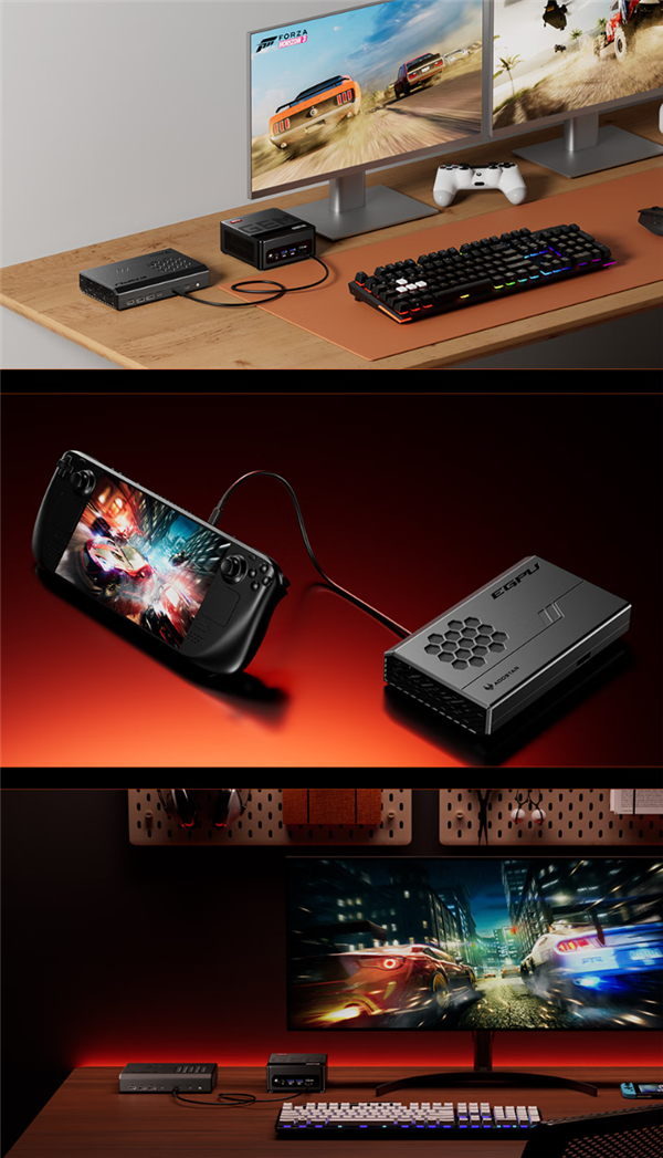 3399元！天钡发布RX 7600 XT外置显卡坞：OCulink、USB4双接口