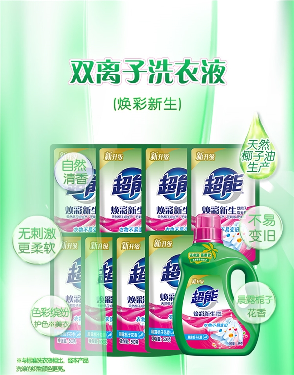 11斤送货上门：超能洗衣液3.4元/斤跌破5折-萌图百科