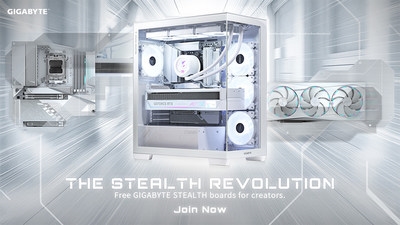 技嘉科技 STEALTH Revolution 玩转简约装机美学 力邀创作者打造纯白梦幻桌机-萌图百科