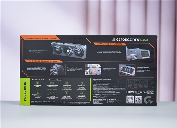 风之力散热！技嘉RTX 5050 GAMING OC显卡图赏