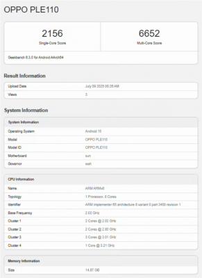 OPPO首款内置风扇手机！OPPO K13 Turbo跑分出炉：确认骁龙8s Gen4-萌图百科