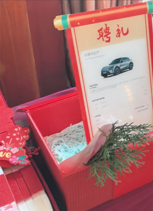 小米YU7订单照片成结婚聘礼 网友：彩礼进入期货时代！