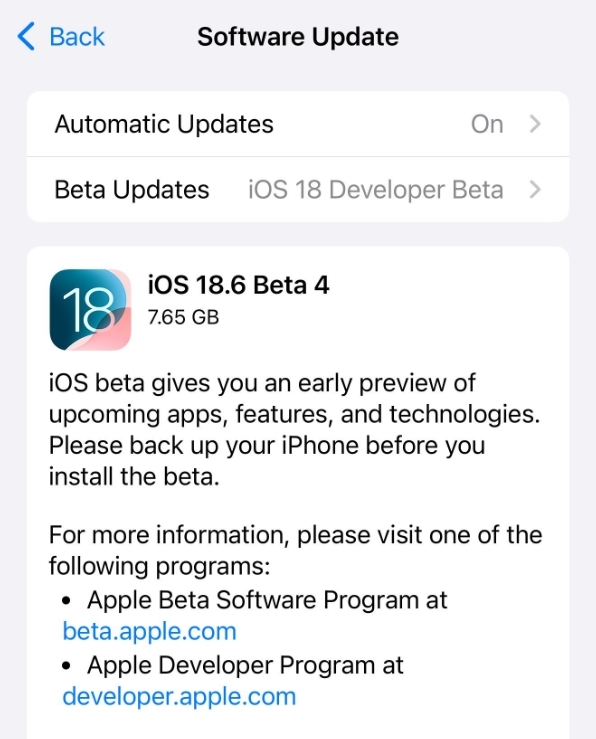苹果发布iOS 18.6 RC：国行AI依然没戏-萌图百科