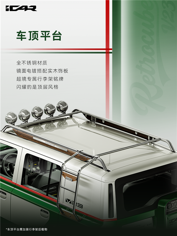 2.88万买18件“大满配” 奇瑞iCar V23复古套件发布：个性非常