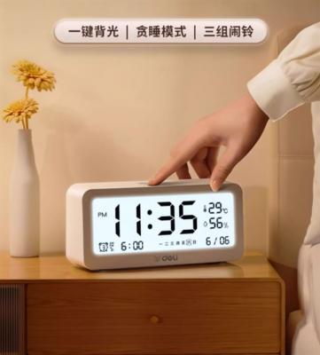 数字大屏 渐增闹铃不惊人：得力电子闹钟到手16.9元-萌图百科