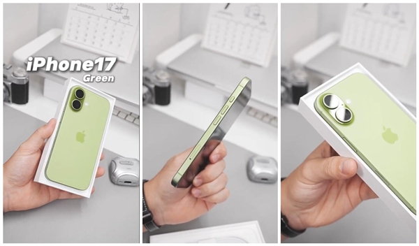 iPhone 17绿色机模开箱：清新配色 一眼种草-萌图百科