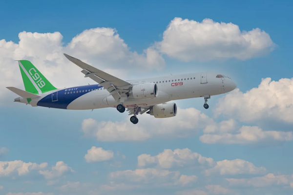 一国外航司拟租赁中国商飞C919：比空客、波音成本低