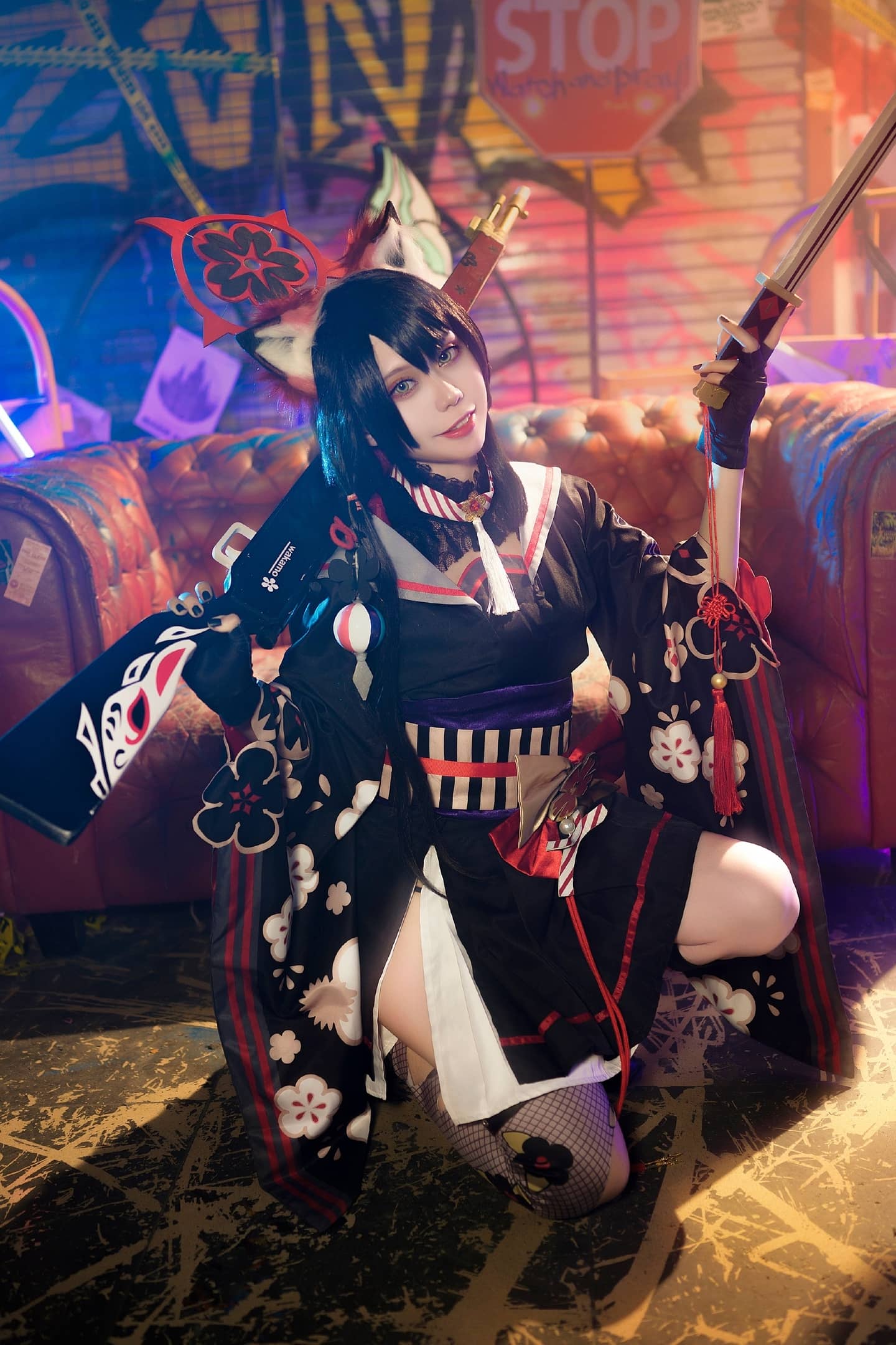 《蔚蓝档案》狐坂若藻cosplay-萌图百科