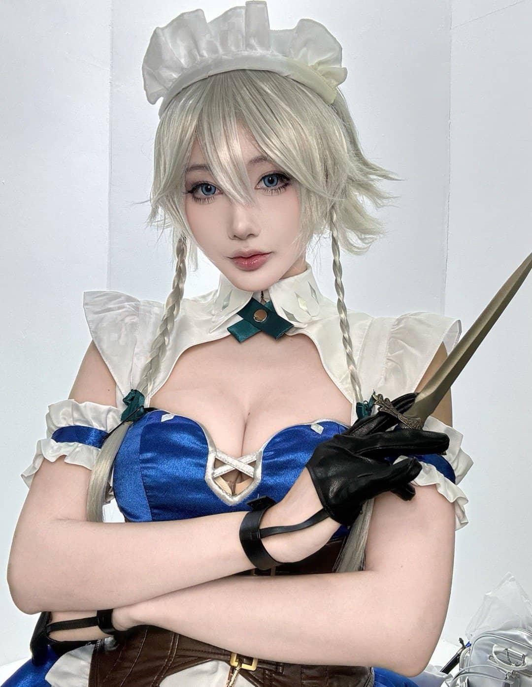 《东方Project》十六夜咲夜 潇洒的女仆长cosplay-萌图百科