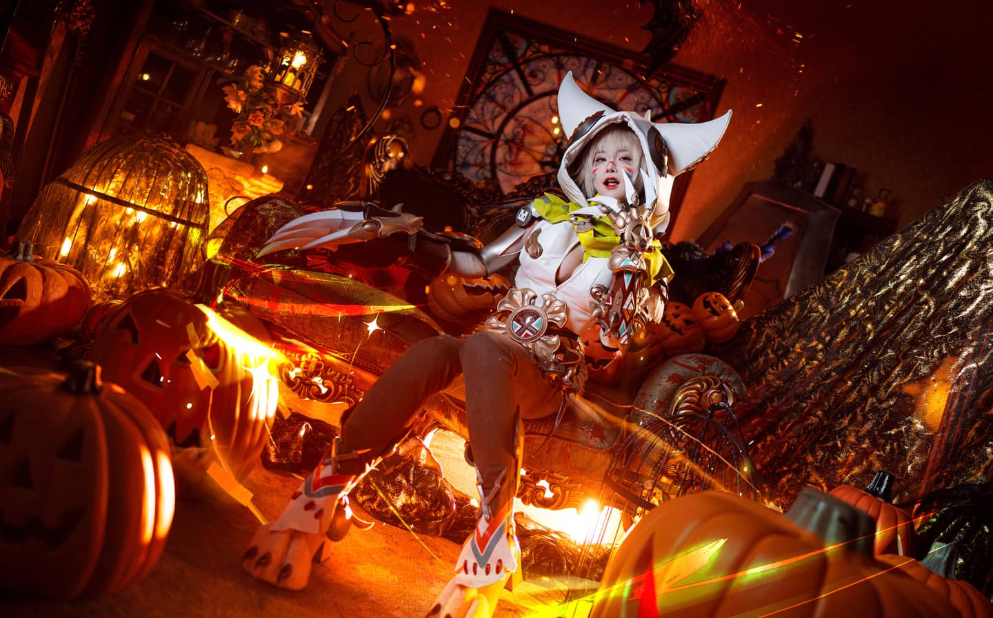 《龙之谷》银色兽灵cosplay-萌图百科