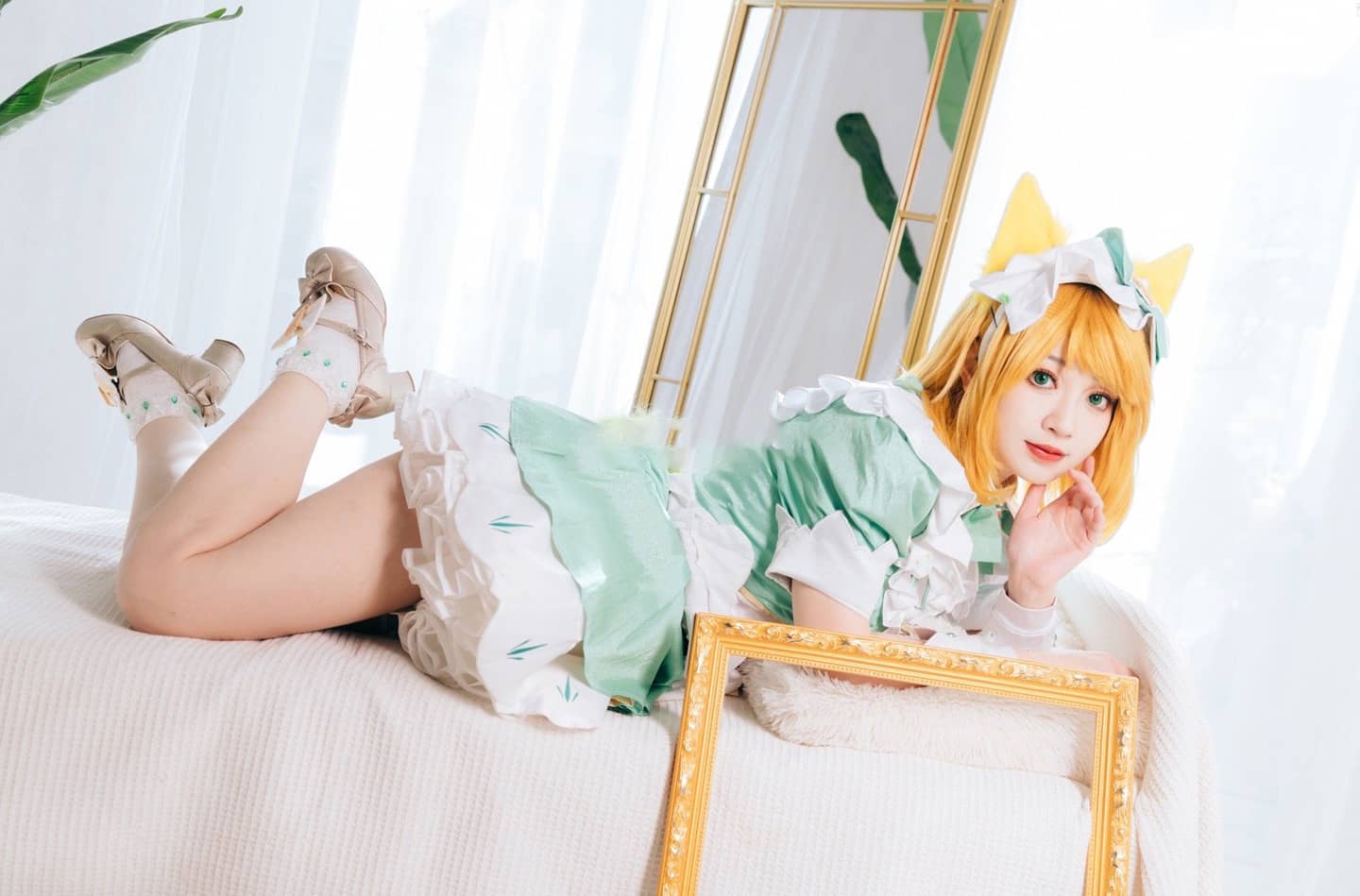 《王者荣耀》妲己女仆咖啡cosplay-萌图百科