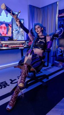 《双城之战》金克丝cosplay-萌图百科