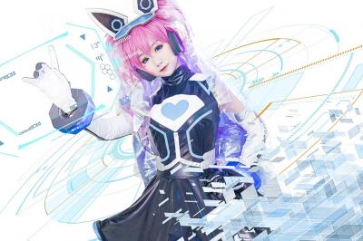 王者荣耀 安琪拉心灵骇客cosplay-萌图百科