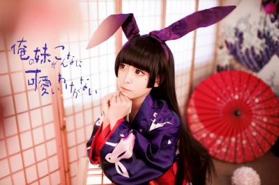 俺妹五更琉璃兔子和服cosplay-萌图百科