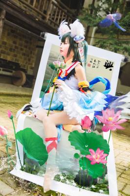 阴阳师花鸟卷cosplay,花鸟卷新皮闲池荷香-萌图百科
